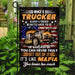 Once A Trucker Always A Trucker Flag | Garden Flag | Double Sided House Flag - GIFTCUSTOM