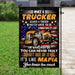 Once A Trucker Always A Trucker Flag | Garden Flag | Double Sided House Flag - GIFTCUSTOM