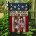 One Nation Under God Flag | Garden Flag | Double Sided House Flag - GIFTCUSTOM