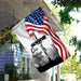 One Nation Under God. Jesus Christian Cross American Flag | Garden Flag | Double Sided House Flag - GIFTCUSTOM