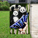 Pandas American Flag | Garden Flag | Double Sided House Flag - GIFTCUSTOM