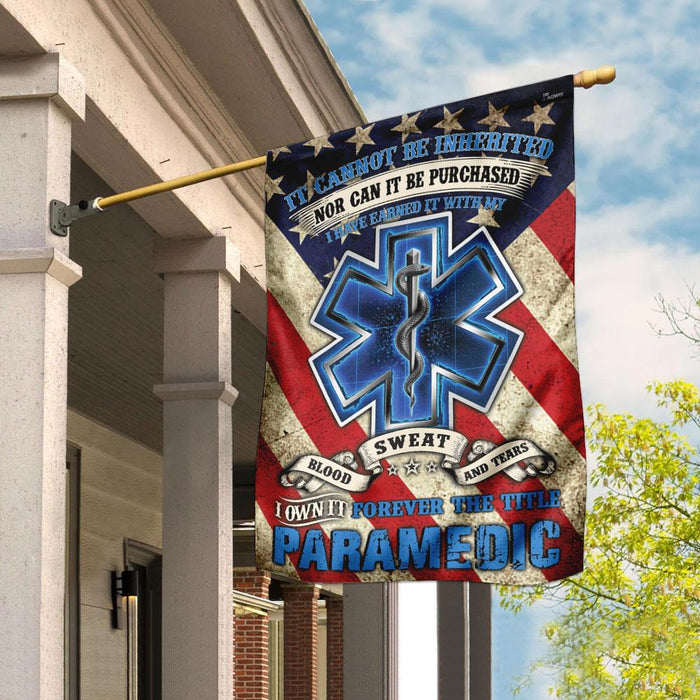 Paramedic Flag | Garden Flag | Double Sided House Flag - GIFTCUSTOM