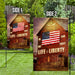 Patriotic Barn Flag | Garden Flag | Double Sided House Flag - GIFTCUSTOM