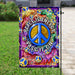 Peace Is Energy Pass It On Hippie Flag | Garden Flag | Double Sided House Flag - GIFTCUSTOM