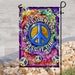 Peace Is Energy Pass It On Hippie Flag | Garden Flag | Double Sided House Flag - GIFTCUSTOM