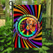 Peace Love & Dachshund Hippie Flag | Garden Flag | Double Sided House Flag - GIFTCUSTOM