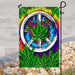 Peace, Love Hippie Flag | Garden Flag | Double Sided House Flag - GIFTCUSTOM