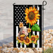 Pig Sunflower American Flag | Garden Flag | Double Sided House Flag - GIFTCUSTOM