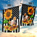 Pig Sunflower American Flag | Garden Flag | Double Sided House Flag - GIFTCUSTOM