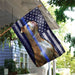 Pit Bull Police Dog The Thin Blue Line America Flag | Garden Flag | Double Sided House Flag - GIFTCUSTOM