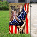 Pitbull American Flag | Garden Flag | Double Sided House Flag - GIFTCUSTOM