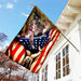 Pitbull American Flag | Garden Flag | Double Sided House Flag - GIFTCUSTOM