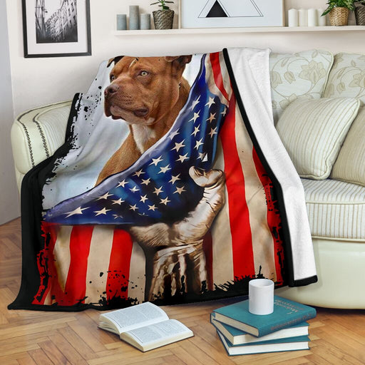 Pitbull Hello America Blanket - GIFTCUSTOM