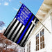 Police By Choice The Thin Blue Line Flag | Garden Flag | Double Sided House Flag - GIFTCUSTOM