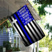 Police By Choice The Thin Blue Line Flag | Garden Flag | Double Sided House Flag - GIFTCUSTOM