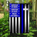 Police By Choice The Thin Blue Line Flag | Garden Flag | Double Sided House Flag - GIFTCUSTOM