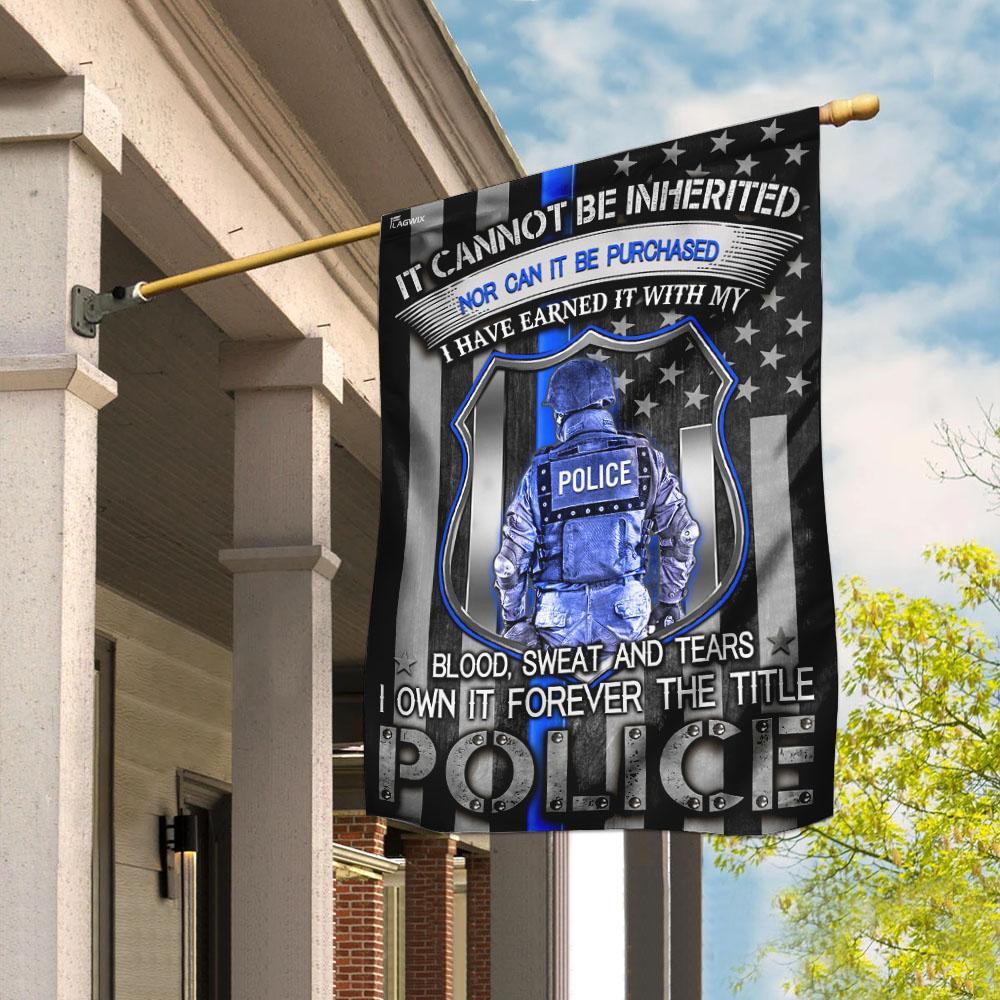 Police Flag | Garden Flag | Double Sided House Flag - GIFTCUSTOM