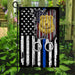 Police. The Thin Blue Line Flag | Garden Flag | Double Sided House Flag - GIFTCUSTOM