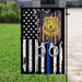 Police. The Thin Blue Line Flag | Garden Flag | Double Sided House Flag - GIFTCUSTOM