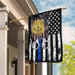 Police. The Thin Blue Line Flag | Garden Flag | Double Sided House Flag - GIFTCUSTOM