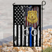 Police. The Thin Blue Line Flag | Garden Flag | Double Sided House Flag - GIFTCUSTOM