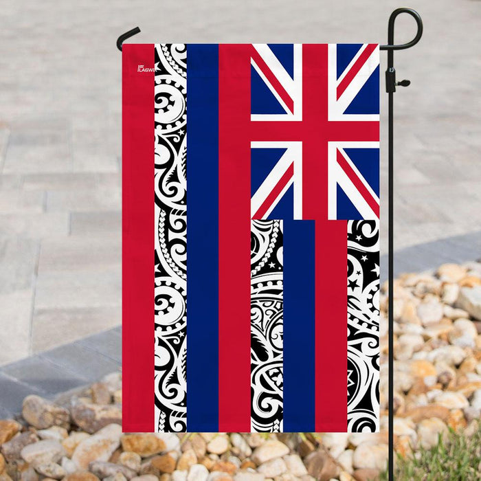 Polynesian Tribal Hawaii Flag | Garden Flag | Double Sided House Flag - GIFTCUSTOM