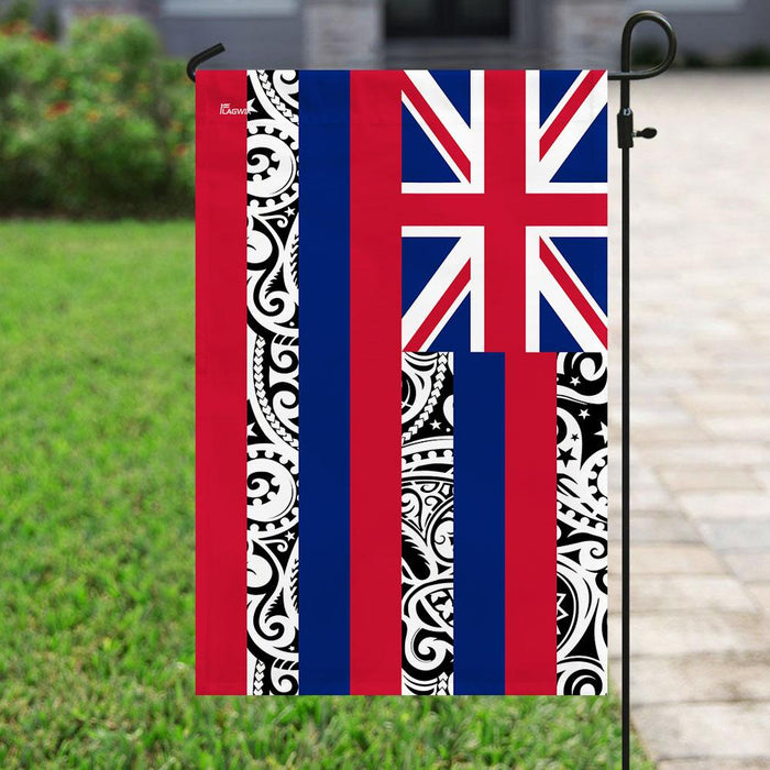 Polynesian Tribal Hawaii Flag | Garden Flag | Double Sided House Flag - GIFTCUSTOM