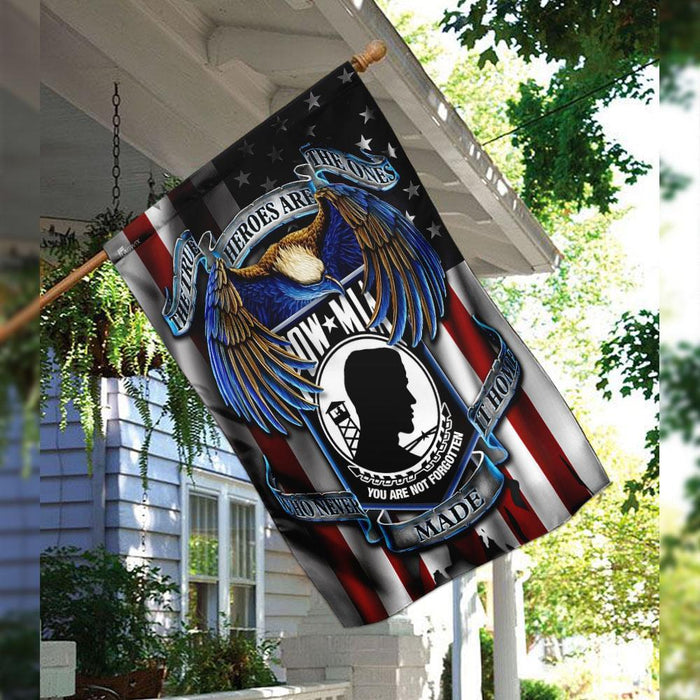 Pow Mia – You Are Not Forgotten Flag | Garden Flag | Double Sided House Flag - GIFTCUSTOM