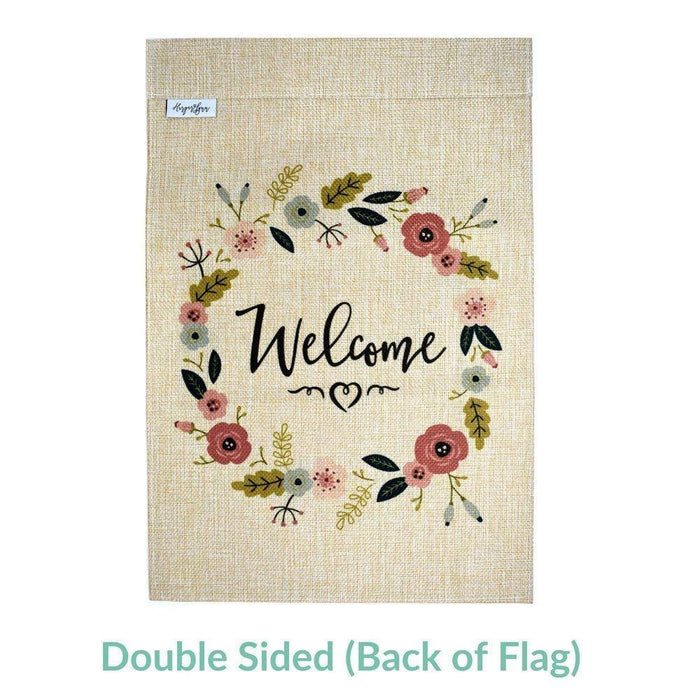 Premium Burlap Welcome Garden Flag ‰ÛÒ 12ÌÑ18 Double Sided Flag for Decorative use Indoor or Outdoor - GIFTCUSTOM