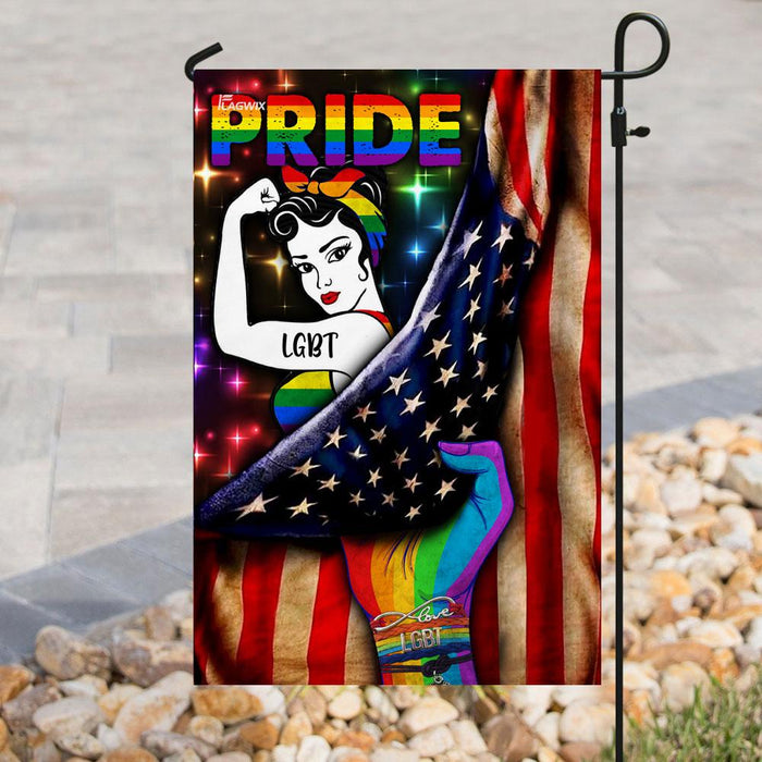 Pride LGBT Flag | Garden Flag | Double Sided House Flag - GIFTCUSTOM