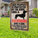 Protected By The Good Lord, A Dachshund And A Gun Yard Sign (24 x 18 inches) - GIFTCUSTOM