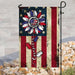 Proud Caregiver American Flag | Garden Flag | Double Sided House Flag - GIFTCUSTOM