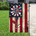 Proud Caregiver American Flag | Garden Flag | Double Sided House Flag - GIFTCUSTOM