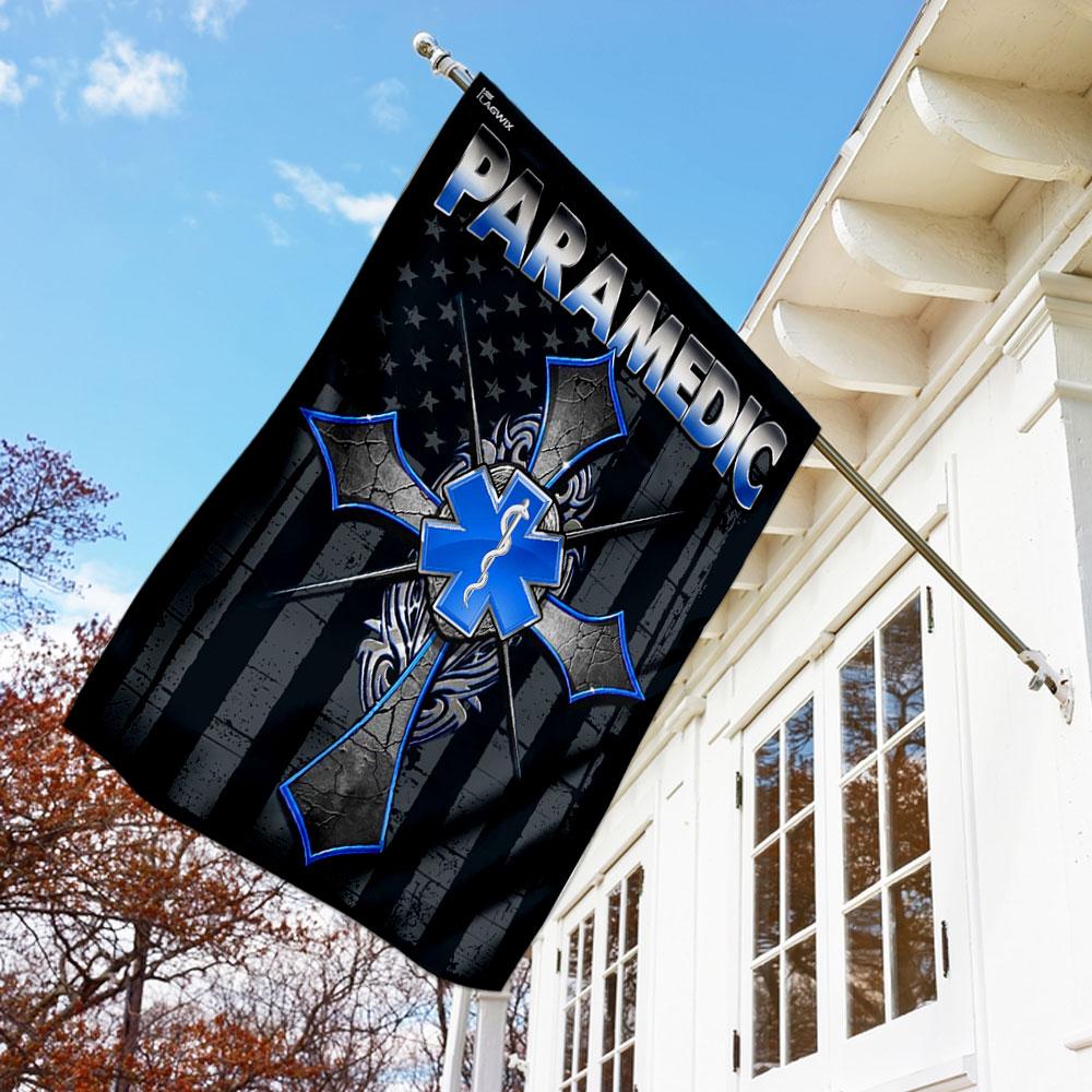 Proud Paramedic Flag | Garden Flag | Double Sided House Flag - GIFTCUSTOM