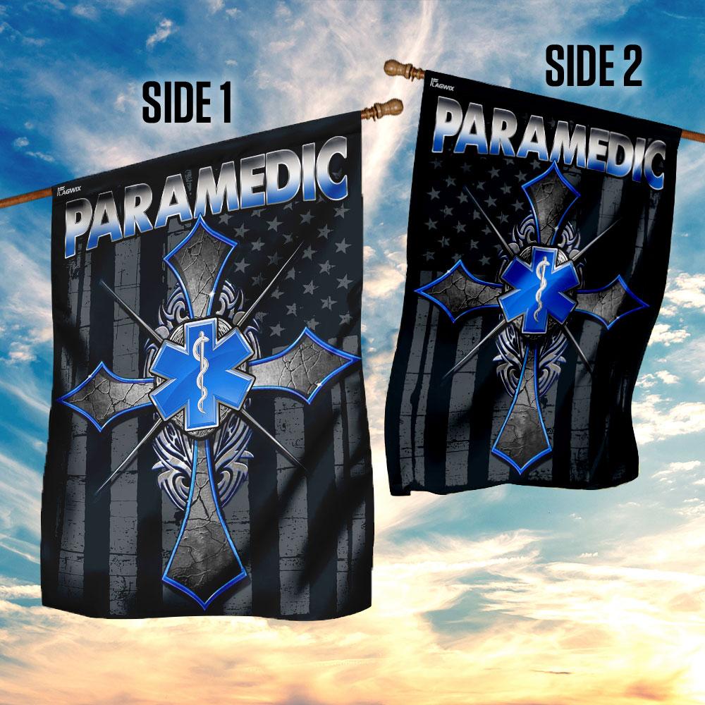 Proud Paramedic Flag | Garden Flag | Double Sided House Flag - GIFTCUSTOM