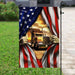 Proud Truck Driver American Flag | Garden Flag | Double Sided House Flag - GIFTCUSTOM