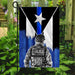 Puerto Rico Blue Line Flag | Garden Flag | Double Sided House Flag - GIFTCUSTOM