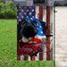 Pug American Flag | Garden Flag | Double Sided House Flag - GIFTCUSTOM