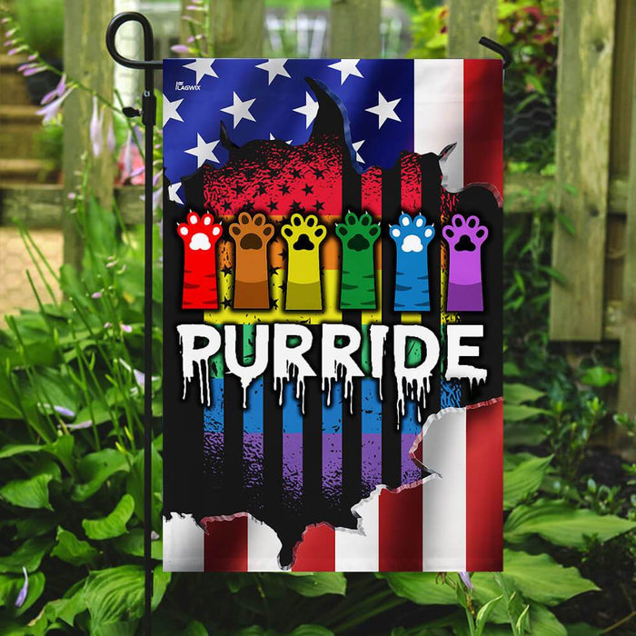 Purride American US Flag | Garden Flag | Double Sided House Flag - GIFTCUSTOM