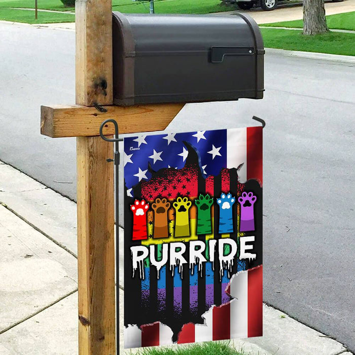 Purride American US Flag | Garden Flag | Double Sided House Flag - GIFTCUSTOM