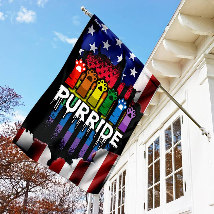 Purride American US Flag | Garden Flag | Double Sided House Flag - GIFTCUSTOM