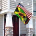 Rasta Lion Jamaica America Flag | Garden Flag | Double Sided House Flag - GIFTCUSTOM