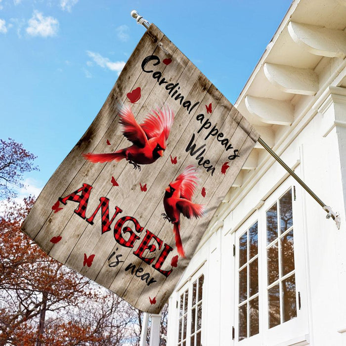 Red Cardinal Flag | Garden Flag | Double Sided House Flag - GIFTCUSTOM