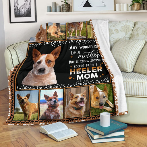 Red Heeler Australian Cattle Dog Mom Blanket - GIFTCUSTOM