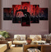 Red Samurai Art Canvas and Poster wall decor visual art - GIFTCUSTOM
