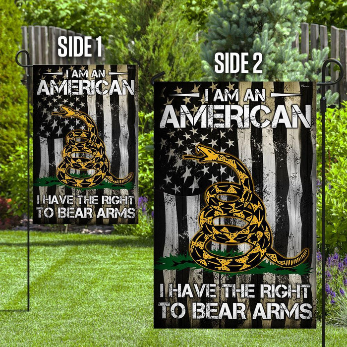 Right To Bear Arms Flag | Garden Flag | Double Sided House Flag - GIFTCUSTOM