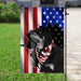 Rottweiler American Flag | Garden Flag | Double Sided House Flag - GIFTCUSTOM