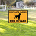 Rottweiler In Yard Yard Sign (24 x 18 inches) - GIFTCUSTOM