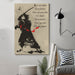 samurai Canvas and Poster ��� being better than you were the day before wall decor visual art - GIFTCUSTOM