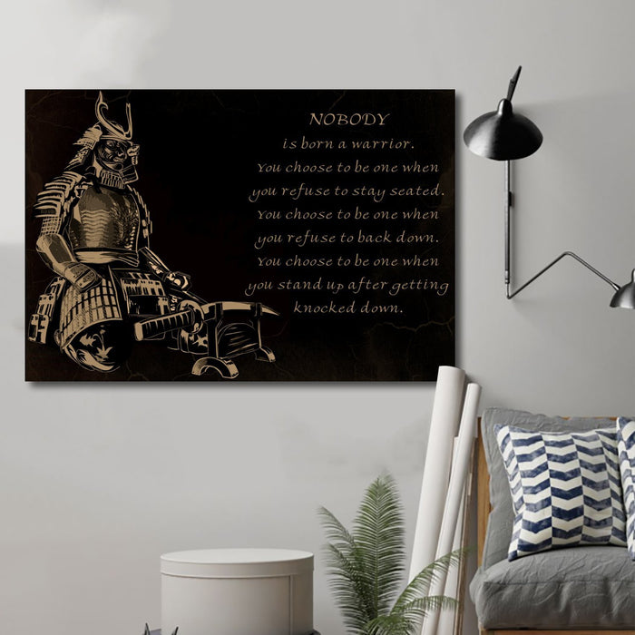 samurai Canvas and Poster ��� nobody wall decor visual art - GIFTCUSTOM